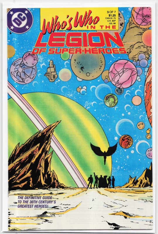 Who's Who in the Legion of Super-Heroes #3 (1988), raw, ungraded comic book — front cover