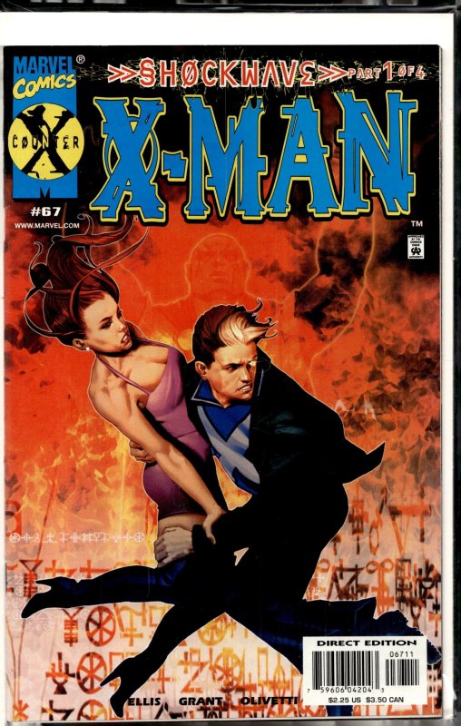 X-Man #67 (2000), raw, ungraded comic book — front cover