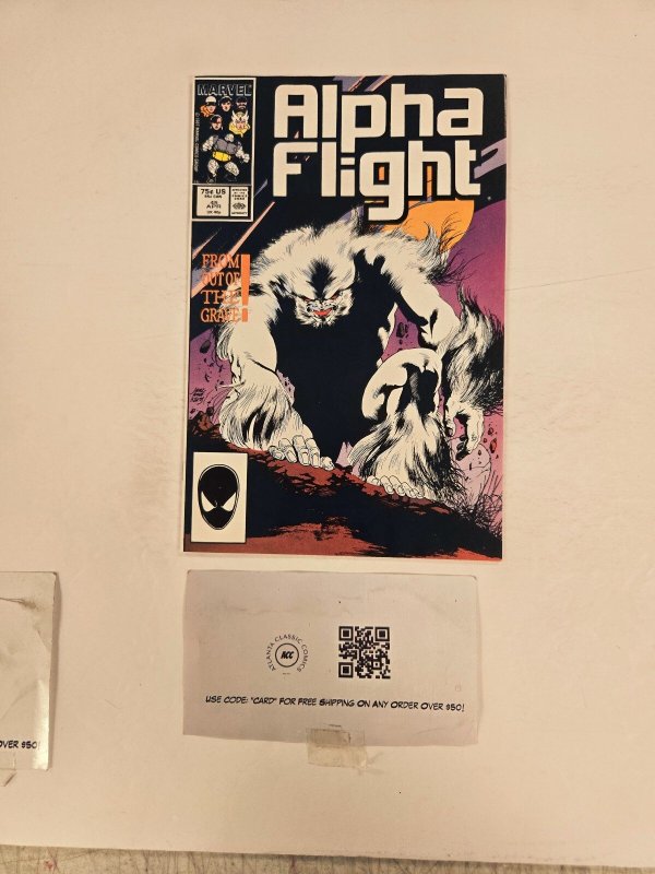 Alpha Flight #45 (Marvel Comics), raw comic book in NM condition — front cover