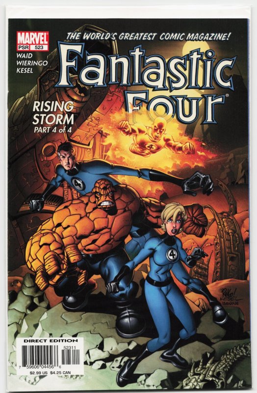 Fantastic Four #523 (Marvel Comics, 2005), raw, ungraded comic book — front cover