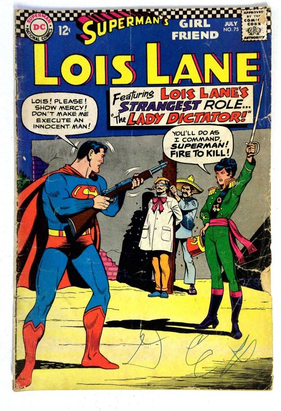 Superman's Girl Friend Lois Lane #75 (DC Comics, 1967), raw, ungraded comic book — front cover