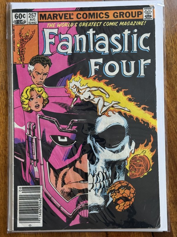 Fantastic Four #257 (Marvel Comics, 1983), raw comic book in FN/VF 7.0 condition — front cover