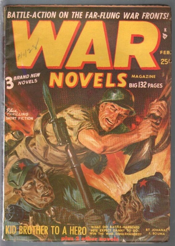 War Novels #1, raw comic book in FN condition — front cover
