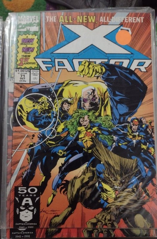 X-Factor #71 (Marvel Comics, 1991), raw, ungraded comic book — front cover