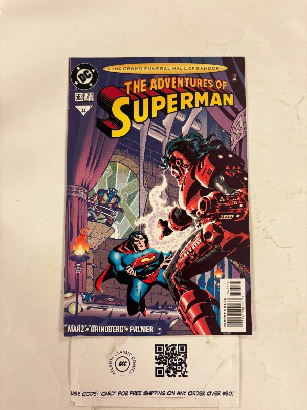 Adventures of Superman #563 (DC Comics, 1998), raw comic book in NM condition — front cover