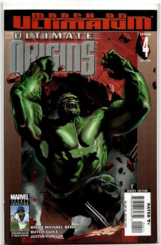 Ultimate Origins #4 (Marvel Comics, 2008), raw, ungraded comic book — front cover