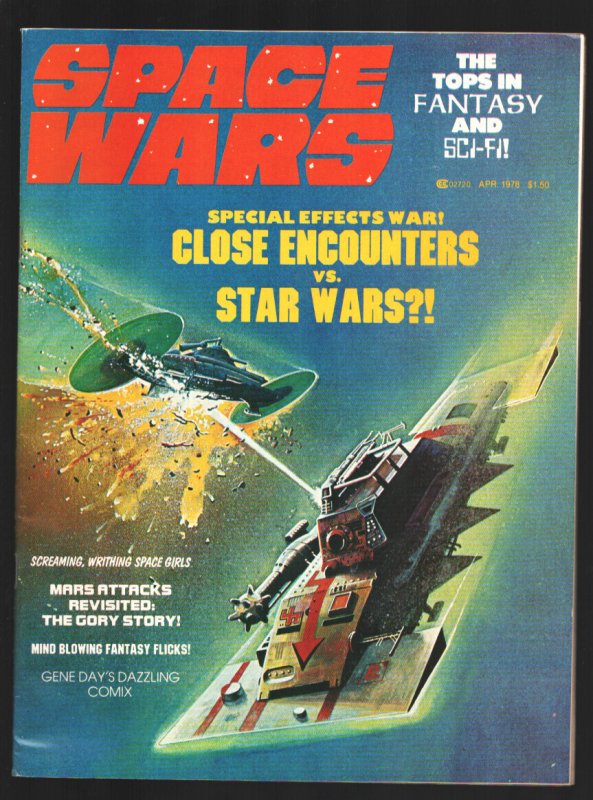 MAG: Space Wars 4/1978-Superman on Film-Star Trek-Mr. Spock-Close Encounters-..., raw, ungraded comic book — front cover