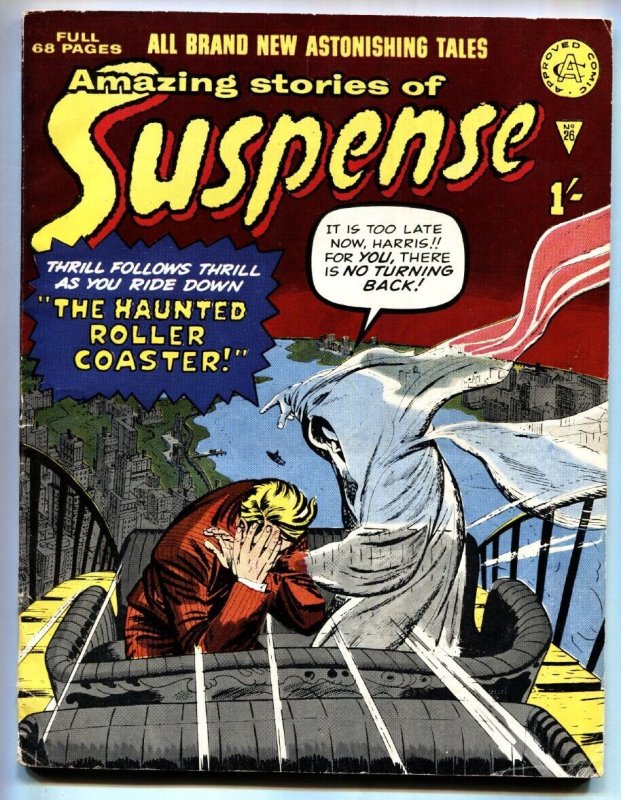 Amazing Stories of Suspense #26, raw, ungraded comic book — front cover