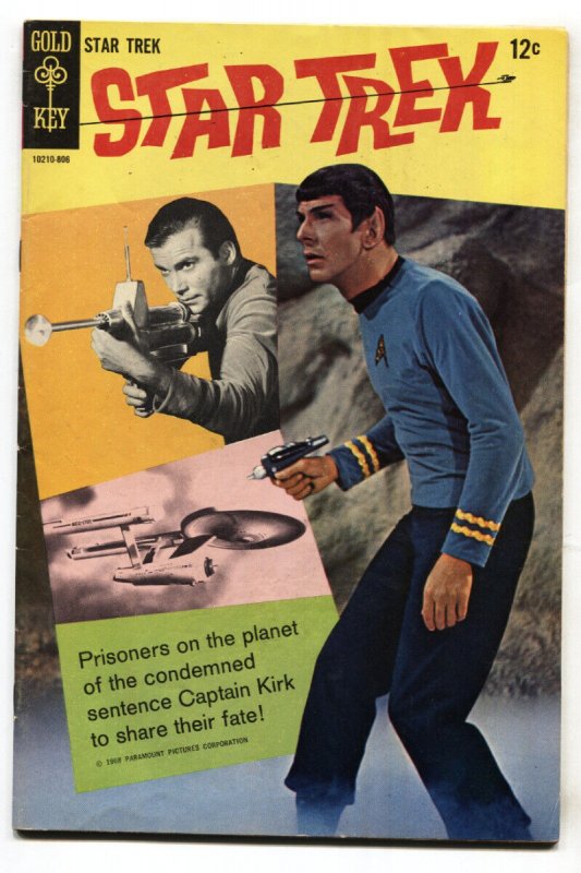 Star Trek #2 (Gold Key Comics, 1968), raw comic book in FN- condition — front cover