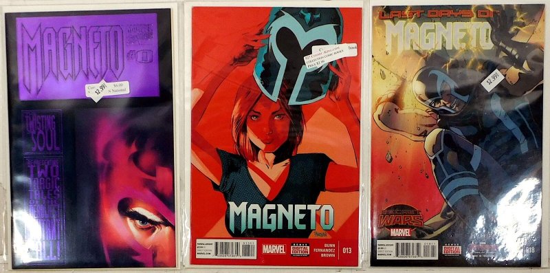 Magneto Lot of 3 #0, 13, 18 (1993) Marvel Comics 1st Print Comic Books (Marvel Comics, 1993), raw, ungraded comic book — front cover