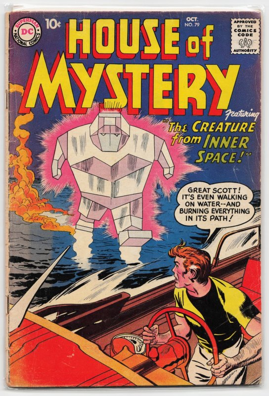 House of Mystery #79 (DC Comics, 1958), raw, ungraded comic book — front cover