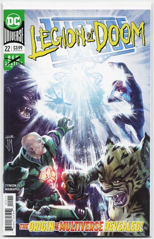 Justice League #22 (DC Comics, 2019), raw, ungraded comic book — front cover