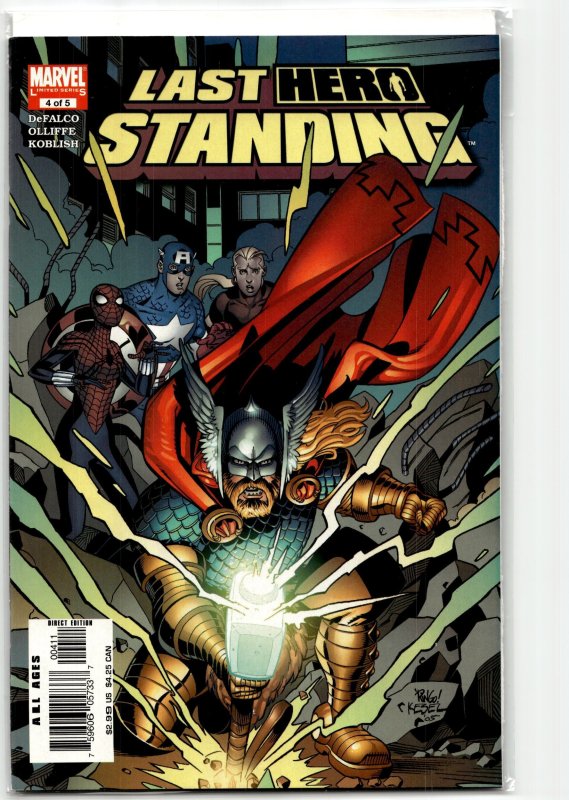 Last Hero Standing #4 (2005), raw, ungraded comic book — front cover