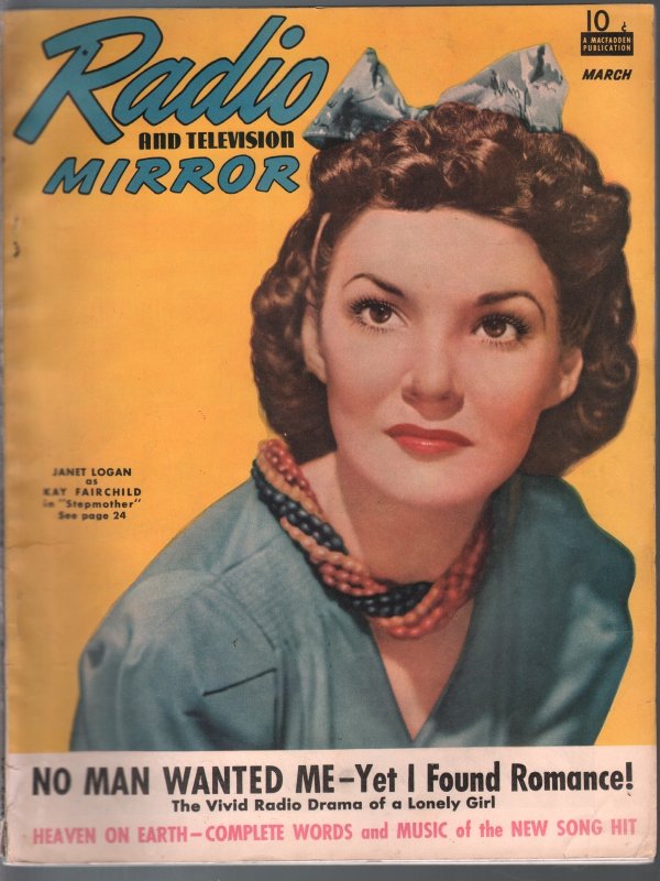 MAG: Radio and Television Mirror 3/1941-Janet Logan-Superman-Mr Keen-VG/FN, raw comic book in VG/FN condition — front cover