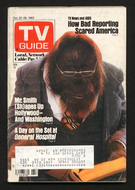 MAG: TV Guide October #22 (1983), raw, ungraded comic book — front cover
