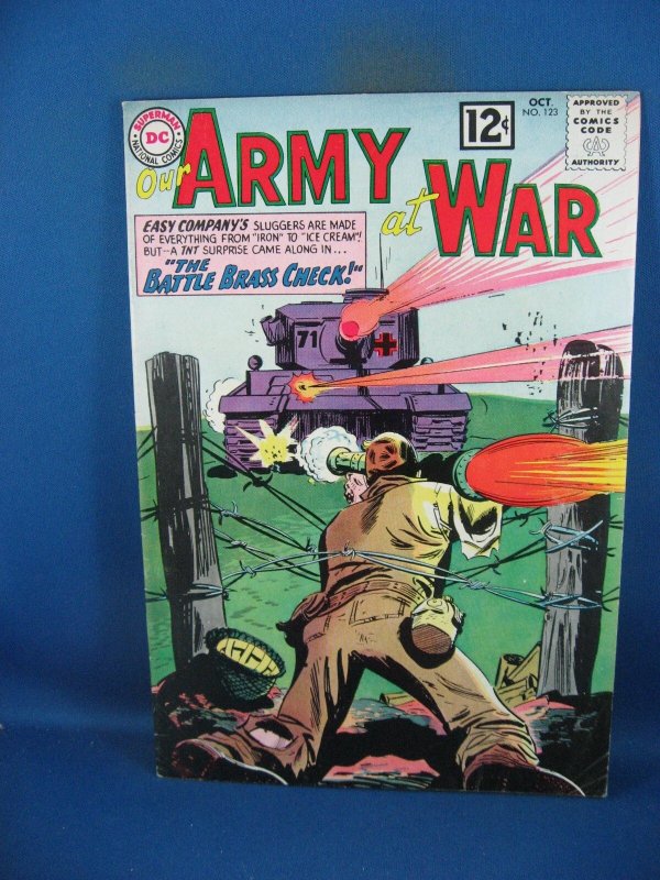 Our Armt at War #123 (DC Comics, 1962), raw, ungraded comic book — front cover