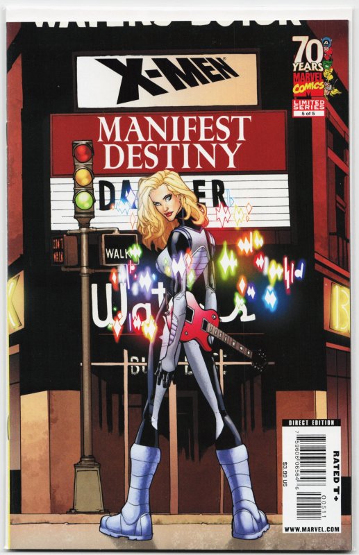 X-Men: Manifest Destiny #5 (Marvel Comics, 2009), raw, ungraded comic book — front cover