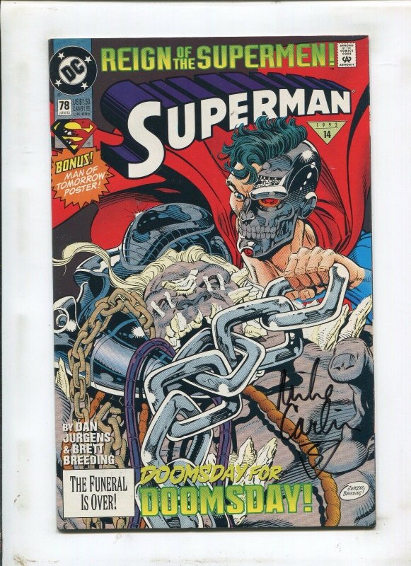 Superman #78 (DC Comics), raw comic book in 9.2 condition — front cover