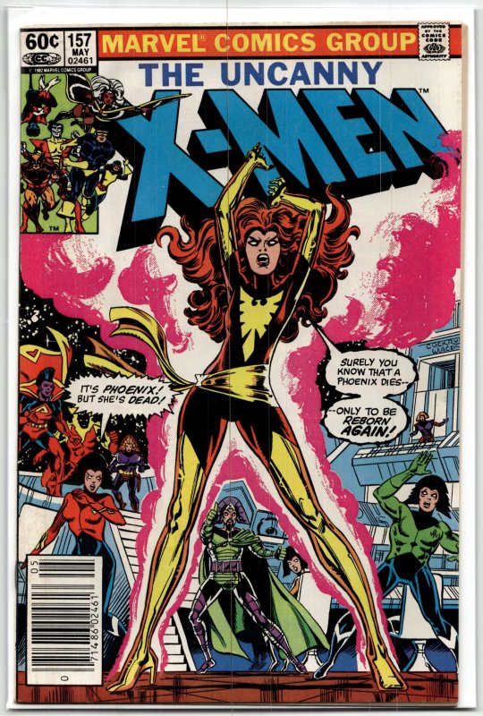 The Uncanny X-Men #157 (Marvel Comics, 1982), raw, ungraded comic book — front cover