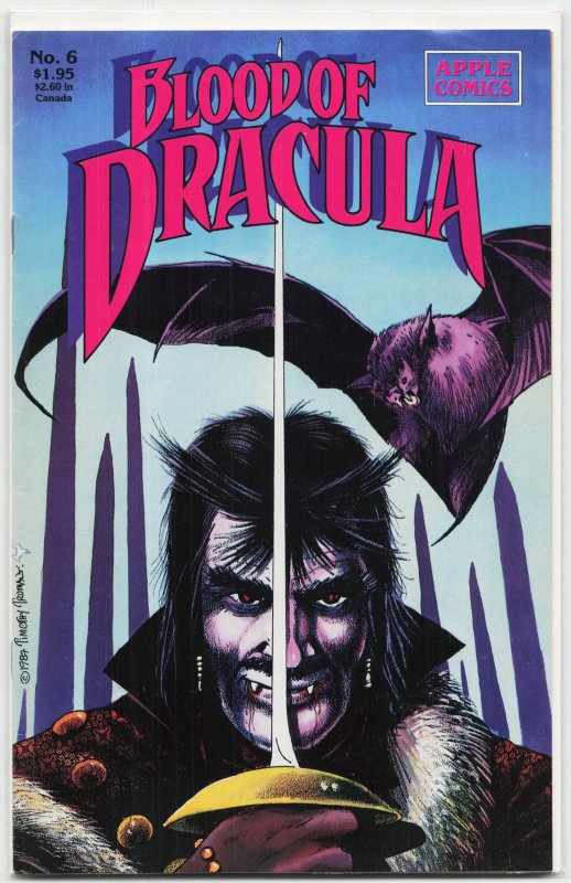 Blood of Dracula #6 (Topps Comics, 1995), raw, ungraded comic book — front cover