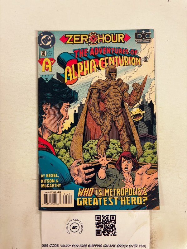 The Adventures of Superman #518 (DC Comics, 1994), raw comic book in NM condition — front cover