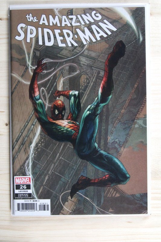 The Amazing Spider-Man #26 (Marvel Comics, 2019), raw comic book in NM+ 9.6 condition — front cover