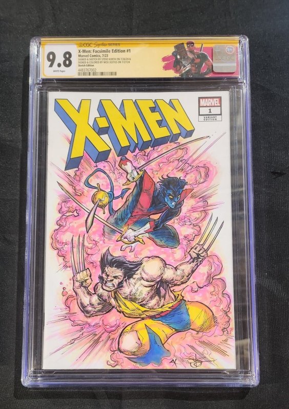 X-Men Facsimile Ed #1 (2023), CGC 9.8 graded comic book, Signature Series label — front cover in its holder