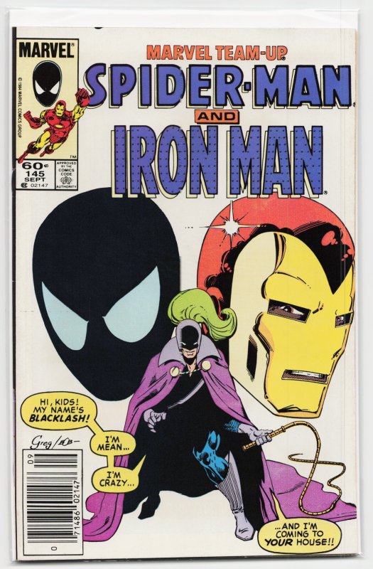 Marvel Team-Up #145 (Marvel Comics, 1984), raw, ungraded comic book — front cover