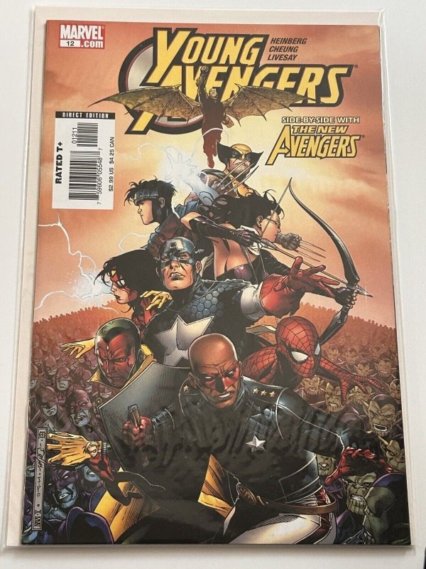 Young Avengers #12 (Marvel Comics, 2006), raw comic book in NM 9.4 condition — front cover