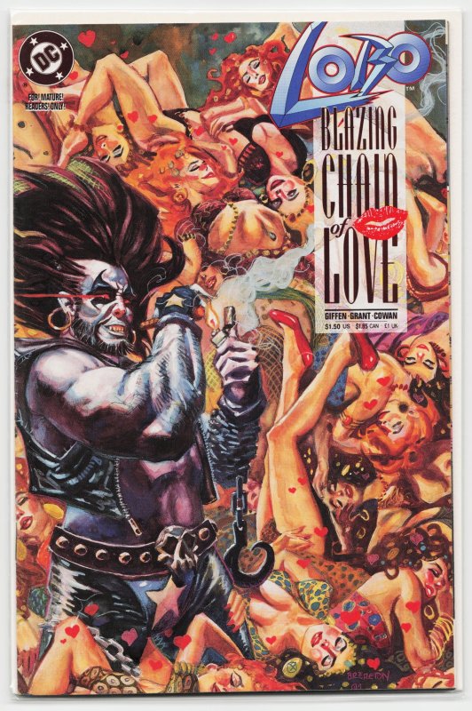 Lobo: Blazing Chain of Love (1992) (1992), raw, ungraded comic book — front cover