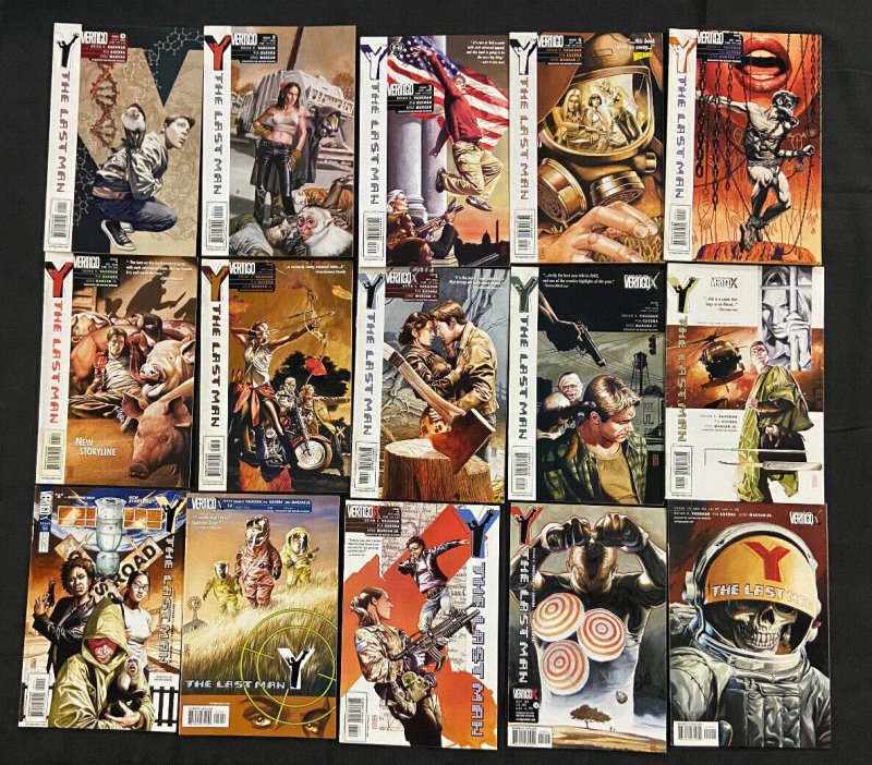 Y the Last Man Complete Run #1-60 Most Vf-Nm, raw comic book in NM condition — front cover
