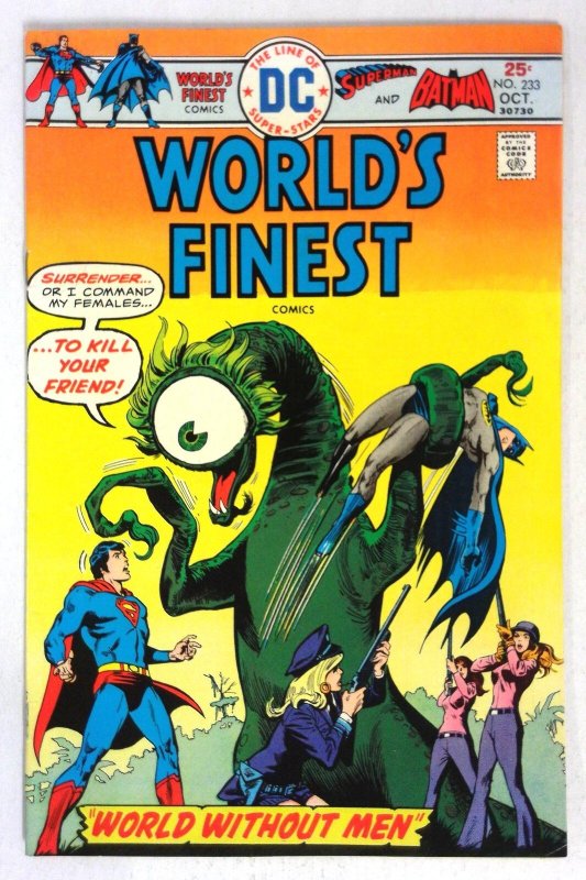 World's Finest Comics #233 (DC Comics, 1975), raw comic book in VF condition — front cover
