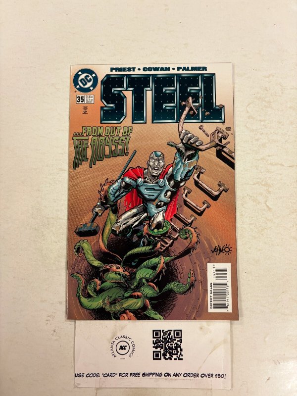 Steel #35 (DC Comics), raw comic book in NM condition — front cover
