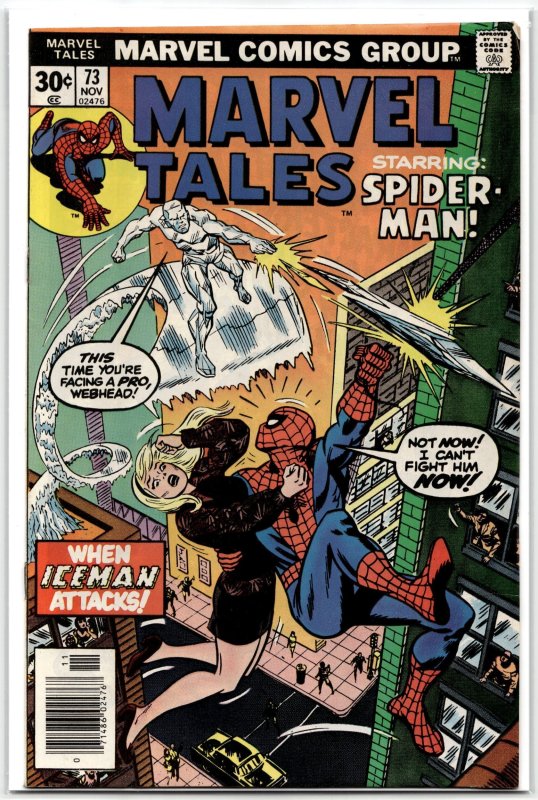 Marvel Tales #73 (Marvel Comics, 1976), raw, ungraded comic book — front cover