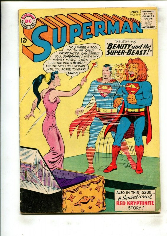 Superman #165 (DC Comics, 1963), raw comic book in 4.5 condition — front cover
