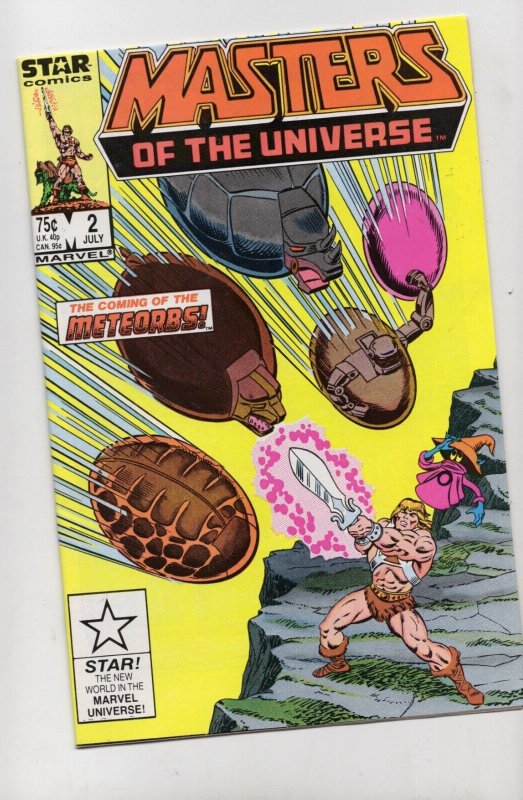 Masters of the Universe #2 (Marvel Comics, 1986), raw comic book in NM- 9.2 condition — front cover
