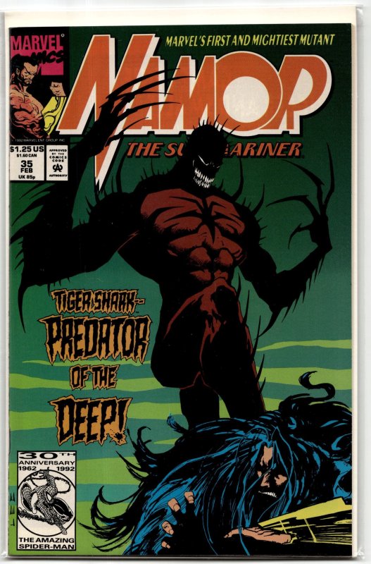 Namor, the Sub-Mariner #35 (Marvel Comics, 1993), raw, ungraded comic book — front cover