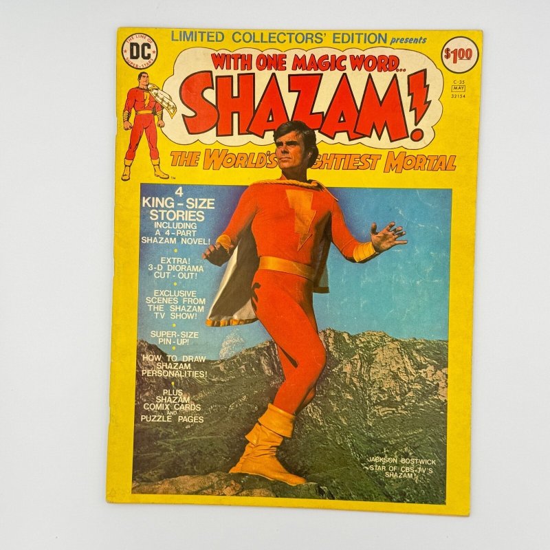 Shazam Limited Collectors Edition C-35 DC 1976 Vg/fn 5.0 TV Photo Cover Intact (DC Comics, 1976), raw comic book in VG/FN 5.0 condition — front cover