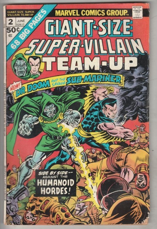 Giant-Size Super-Villain Team-Up #2, raw comic book in VF/NM condition — front cover