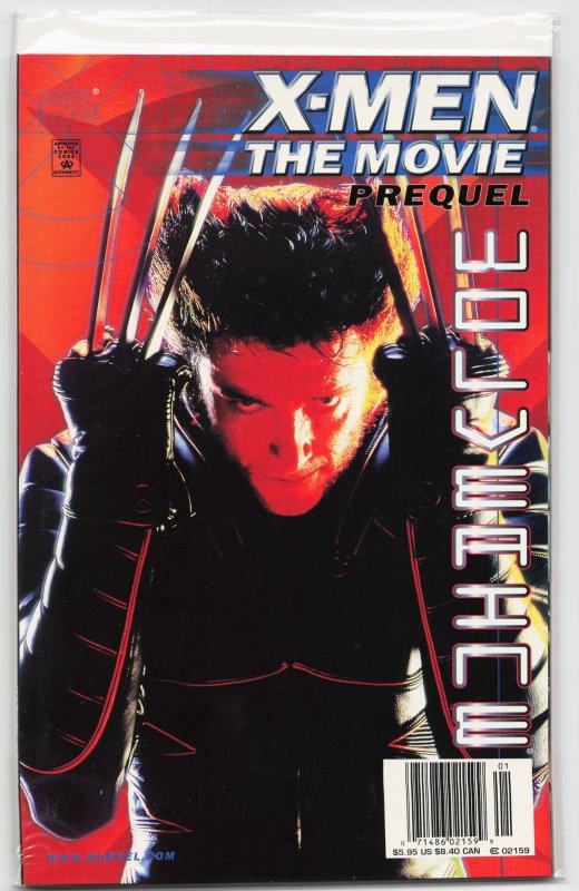 X-Men Movie Prequel: Wolverine (2000) Wolverine (Marvel Comics, 2000), raw, ungraded comic book — front cover
