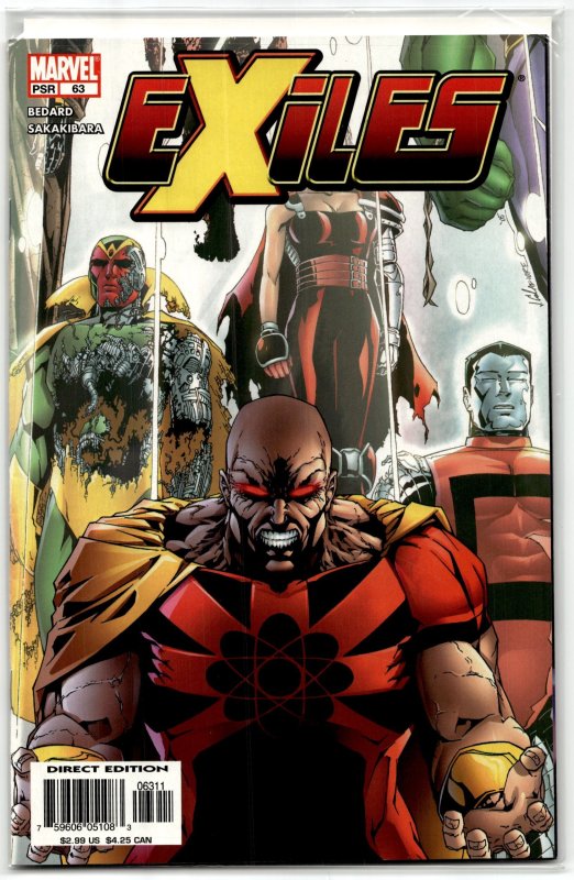 Exiles #63 (2005), raw, ungraded comic book — front cover