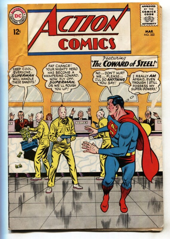 Action Comics #322 (DC Comics, 1965), raw, ungraded comic book — front cover