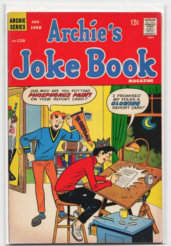Archie's Joke Book Magazine #120 (Archie Comics, 1968), raw, ungraded comic book — front cover