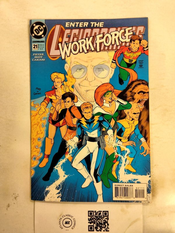 Legionnaires #21 (DC Comics), raw comic book in NM condition — front cover