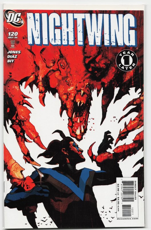 Nightwing #120 (DC Comics, 2006), raw, ungraded comic book — front cover