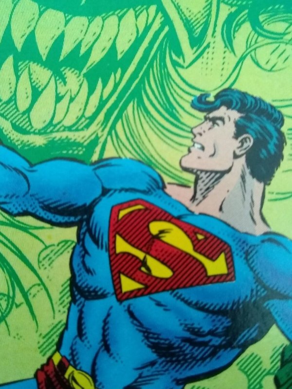 1993 Adventures of Superman 500 Newsstand Variant Fine-VF- (1993), raw comic book in VF- condition — front cover