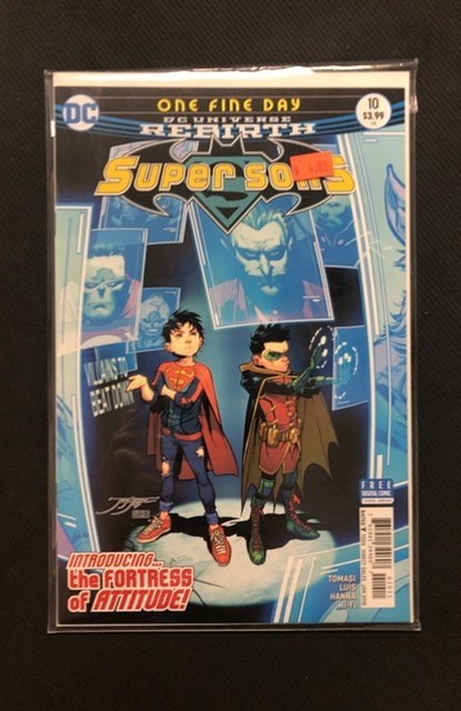 Super Sons #10 (2018), raw, ungraded comic book — front cover