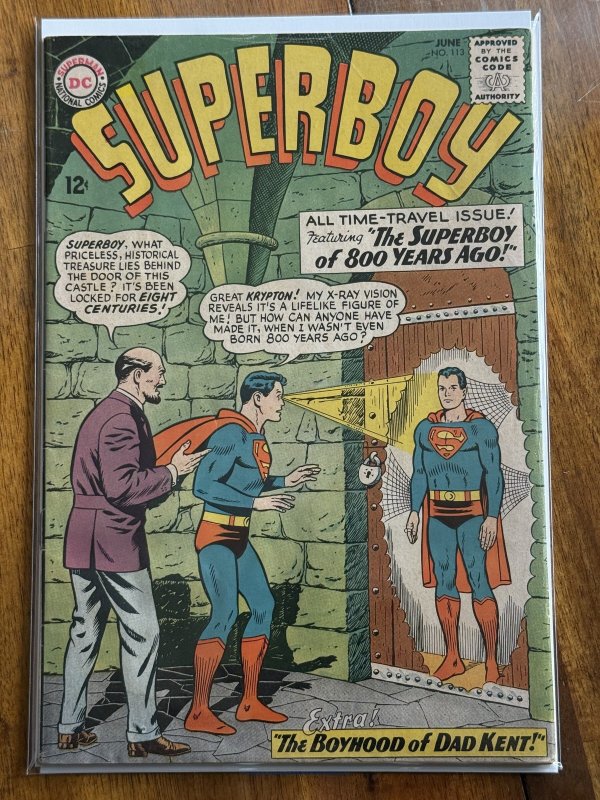 Superboy #113 (DC Comics, 1964), raw comic book in FN 6.0 condition — front cover