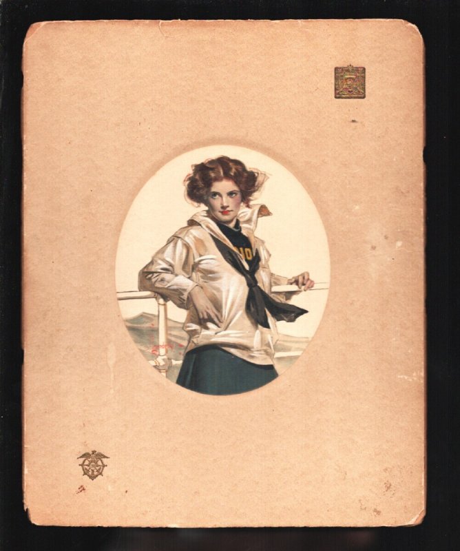 MAG: Navy Bag Girl J. Leyendecker Good Girl Art Matted Print 1910-Hand Colore..., raw, ungraded comic book — front cover