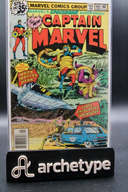 Captain Marvel #60 (Marvel Comics, 1979), raw comic book in 8.5 condition — front cover